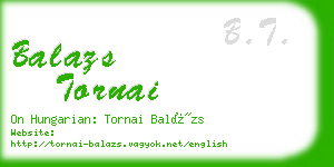 balazs tornai business card